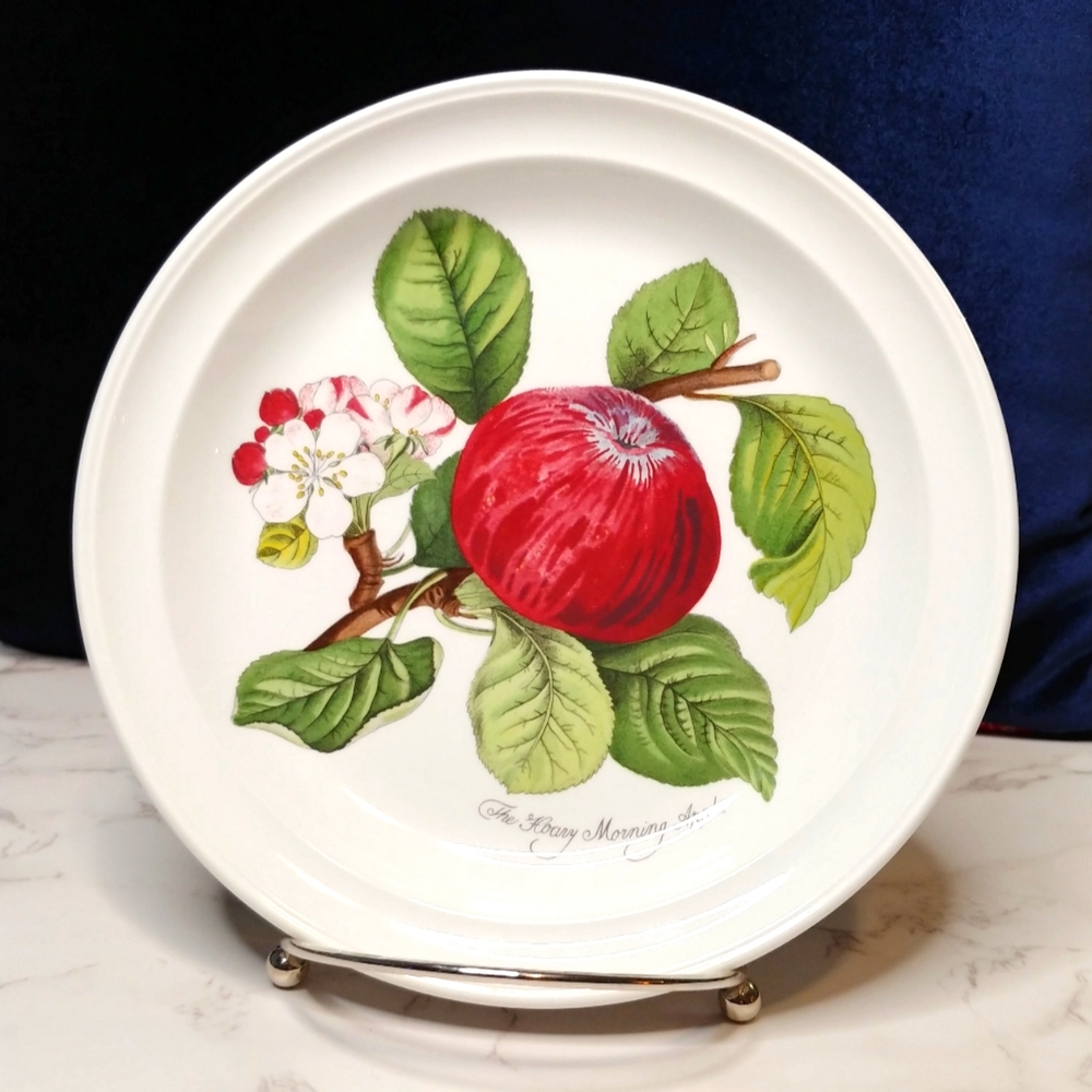 Pomona by Portmeirion Goddess of Fruit China Salad Plate - Hoary Morning Apple